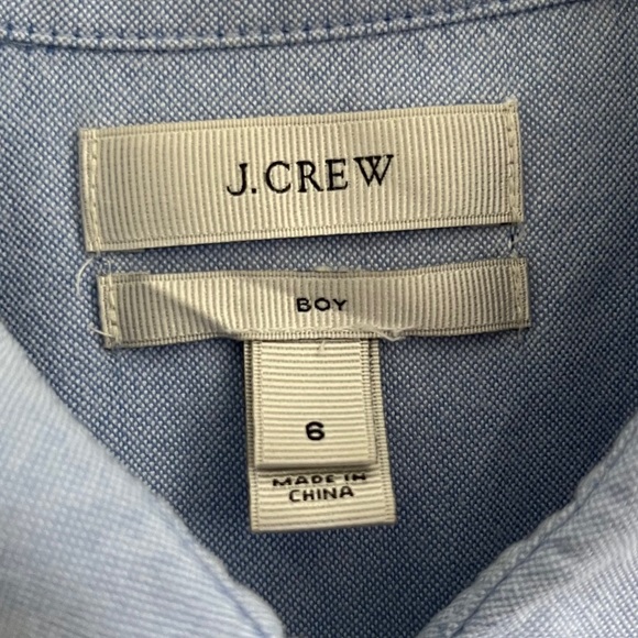 J. Crew โข light & dark blue colorblock button down collar long sleeve shirt - Picture 14 of 14